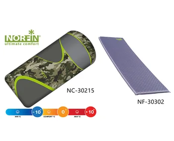 

Set Norfin: sleeping bag-blanket Scandic Comfort Plus and self-inflating mat Atlantic