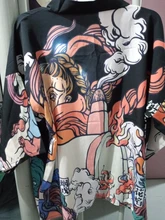 Kimono Cardigan Blouses Outfit Yukata Womens Tops Kawaii Shirt Streetwear Harajuku Japanese