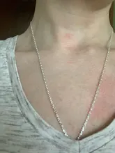 Mujer joyería fina de Plata de Ley 925 Plata ROLO dije para collar de cadena 2MM plata ancha collar 16 18 20 22 24