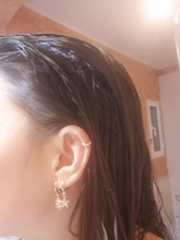 ROXI-Pendientes redondos de geometría para Mujer, aretes redondos de Plata de Ley 925, dorados, brillantes, Vintage