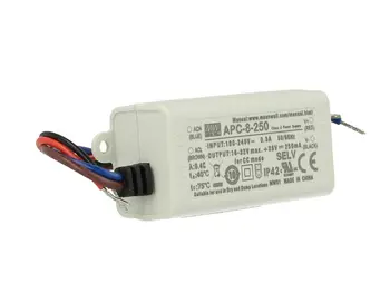 

Led Driver DC MeanWell APC-8-250 transformer 250mA 16V-32V DC 8W constant current IP42