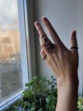 Anillo de serpiente gótico para hombre y Mujer, joyería de fiesta ajustable, góticas, color negro, exageradas, regalo