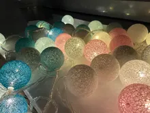 Led-String Chain Ball-Light Garland Party-Decoration Patio Wedding Christmas Halloween