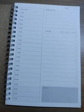 Libro planificador mensual semanal, Agenda Diaria, Agenda en blanco, cuaderno de estudio artesanal