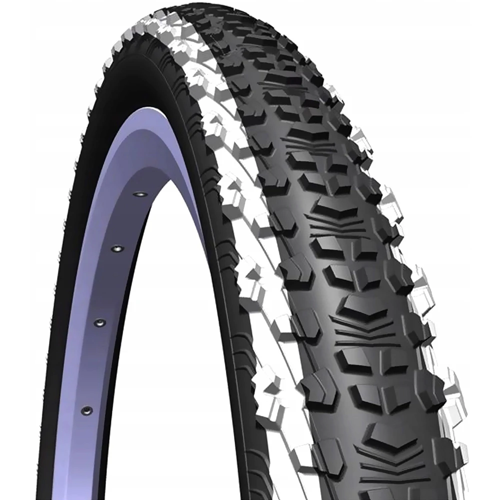 Покрышка Mitas SCYLLA 26"* 2.1" Classic белая полоса 510952411042 - Цвет: Черный