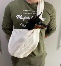 Hecho a mano para mascotas perro al aire libre de viaje bolso de la lona de un solo hombro bolso comodidad de viaje Bolso grande de hombro transpirable