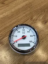 Tacómetro para barco de 8K, medidor de tacómetro marino, LCD, reloj de arena, 12V/24V, 8000 RPM, 85mm, toerenteler