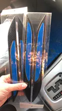 HYZHAUTO-pegatina de fibra de carbono para coche, Protector de parachoques, tiras reflectantes, pegatinas de advertencia antiarañazos para camión y motocicleta, 2 uds.