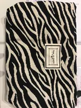 PURDORED-Bolsa de maquillaje grande con patrón de cebra, neceser de viaje, caja de belleza maquillaje, organizador, embrague, 1 ud.