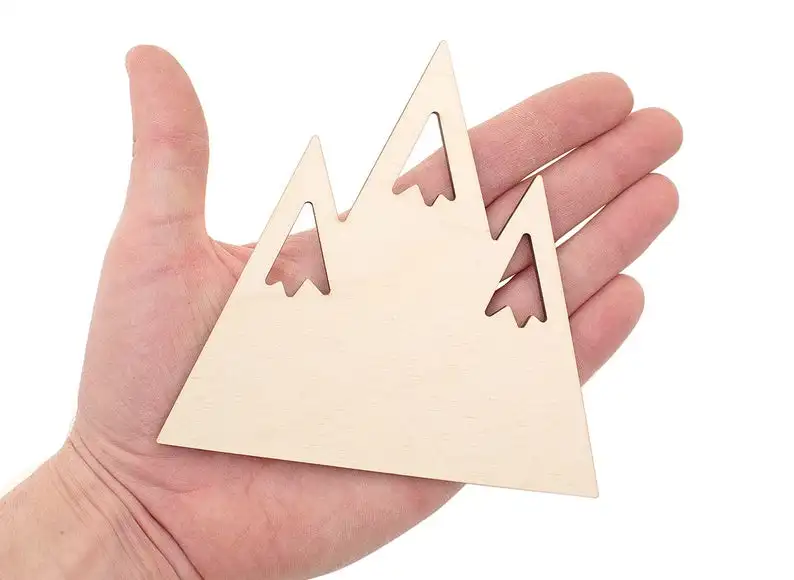 

Wooden Mountain Cutout (12cm) Craft Embellishments Gift Unfinished Wood Sign Blanks DIY Projects 0885