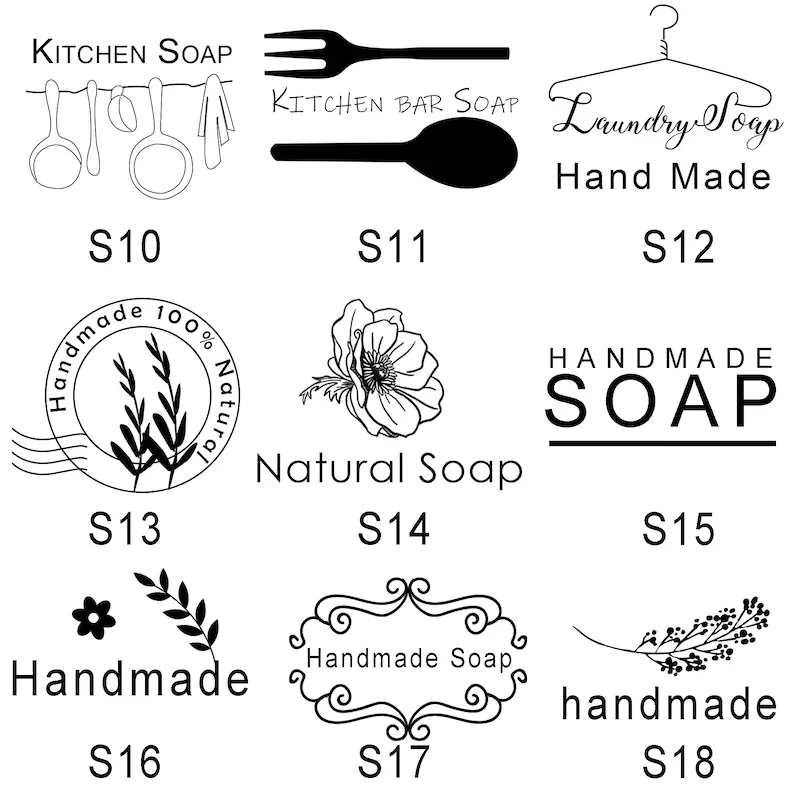 Customize Handmade Acrylic Glass Soap Stamp Seal Cookie Stamp – DokkiDesign