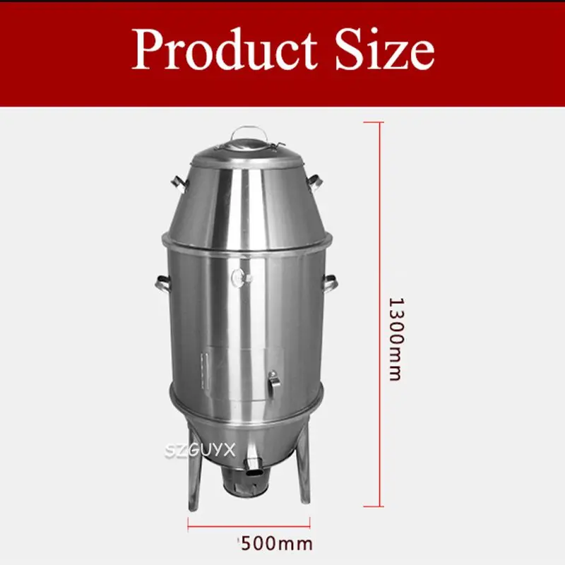 Household multi-function roast duck stove stainless steel charcoal roast duck stove small household barbecue machine 3