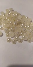 Scrapbook-Beads Pearl-Craft Imitation-Pearl Flatback Half Round Diy-Decoration Ivory-Color