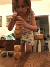 Juguete de madera apilada para chico, bloques de arcoíris coloridos para educación Montessori, juego de Jenga de estilo nórdico, juguete de madera de arcoíris