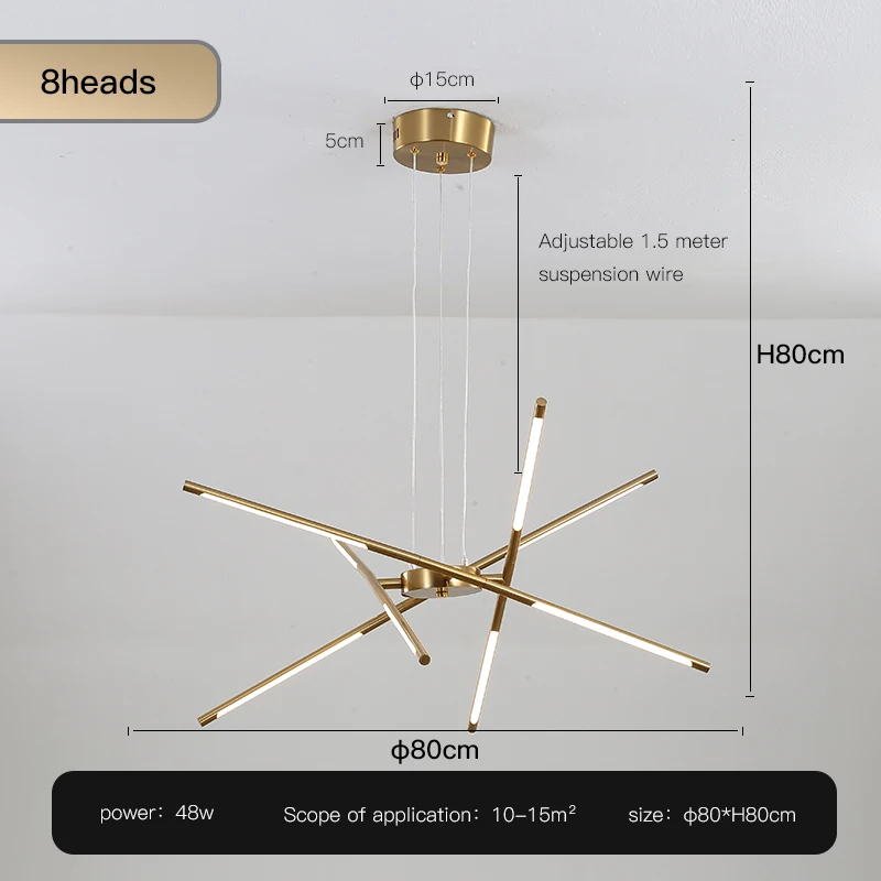 Modern Chandelier For Living Room Decoration Gold Black Kitchen Dining Table Hanging Light Children's Bedroom Loft Ceiling Lamp cheap chandeliers Chandeliers