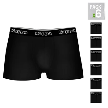 

KAPPA Boxers type boxer pack 6 units in black color for men