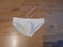 Bañador de talla grande bolsa bulto para hombre, ropa de baño Sexy de realce, bañadores impermeables