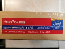 Mini PC CHUWI Herobox 4K, Intel Celeron N4100, 8GB RAM, 256GB SSD (ampliable con HDD), UHD Graphics 600, Windows 10, VESA