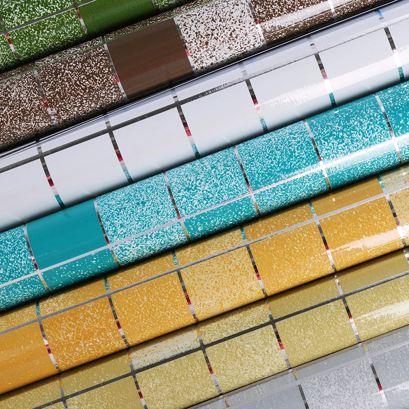 Алюминиевые маслостойкие фольга самоклеющиеся мозаичные плитки водонепроницаемые наклейки настенные Стикеры для кухни для дома ванной комнаты декор обои