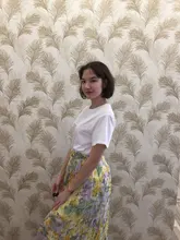 REALEFT-faldas largas plisadas con estampado Floral para mujer, faldas largas de tul, de cintura alta, sueltas, para primavera y verano, 2021