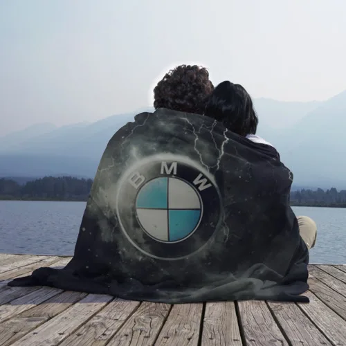Плед 3D Логотип BMW | Дом и сад