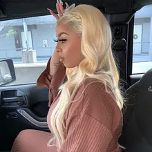 Luduna 613 rubia mechones pelo brasileño de la onda del cuerpo del pelo de mechones 1/3/4 ofertas de extensiones 100% cabello humano para mujer Remy de la extensión del pelo