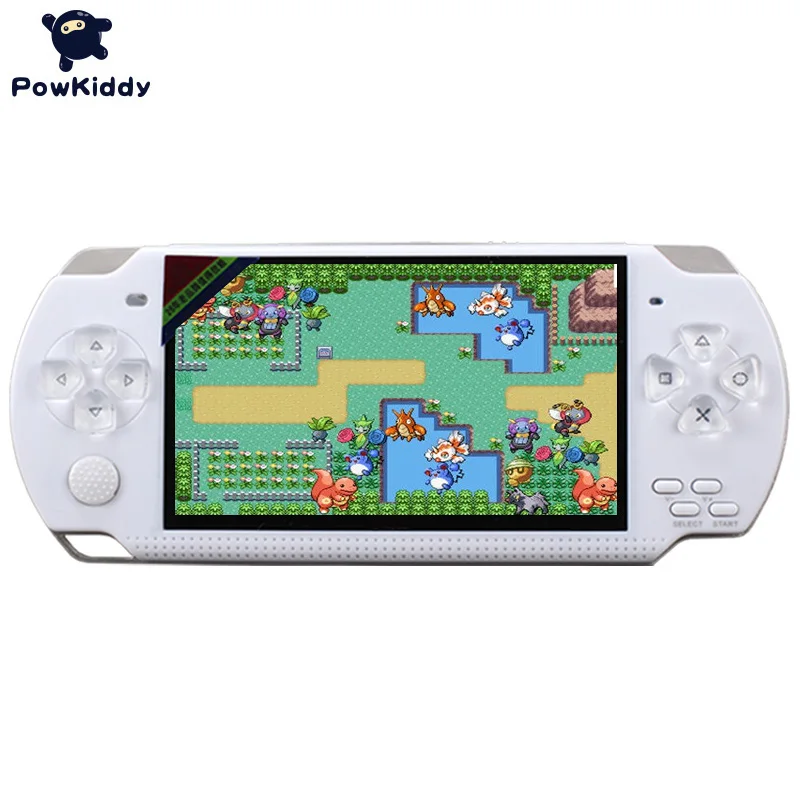 Новинка! Новейшая ультратонкая 4,0 дюймовая HD игровая консоль powkiddy - Цвет: white color