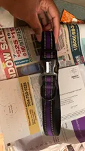 Dog-Personalized-Collar Cloth Reflective Metal Diving Collars Black Buckle Large Medium