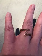 Anillo de nombre doble personalizado, anillo de nombre personalizado para bebé, parejas, nombres en anillo, regalo de Navidad, familia, madre