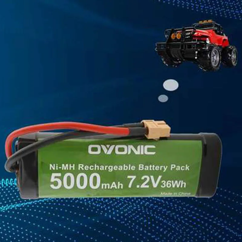 

Аккумулятор Ovonic 5000 мАч 7,2 в 6S1P NIMH для 1/10 щетных радиоуправляемых лодок и радиоуправляемых моделей автомобилей, грузовиков, багги