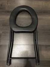 Orinal plegable para bebé, asiento de entrenamiento para el baño, para viajar, acampar y exteriores, orinal portátil de Metal, asiento de inodoro para niños y ancianos
