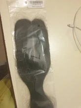 Extensiones de pelo peruano con malla, accesorio capilar liso de 2x6 con cierre de encaje y nudos blanqueados, Color Natural Remy