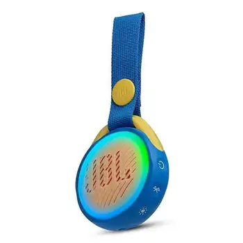 

Bluetooth speaker child jbl jr pop blue - 3w-bt4.2-ring illuminated-ipx7 resist. Water-600mah battery-strap