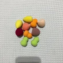 Maange10 Uds Mini Foam-Puff de polvo grande, belleza, licuadora, base correctora, crema suave, en húmedo y seco, doble uso