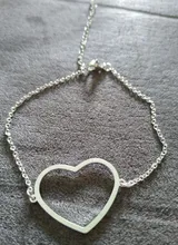 Pulseras de acero inoxidable para mujer, brazalete de cadena ajustable, mapa del mundo Simple, brazaletes de huella de corazón, regalo de amistad