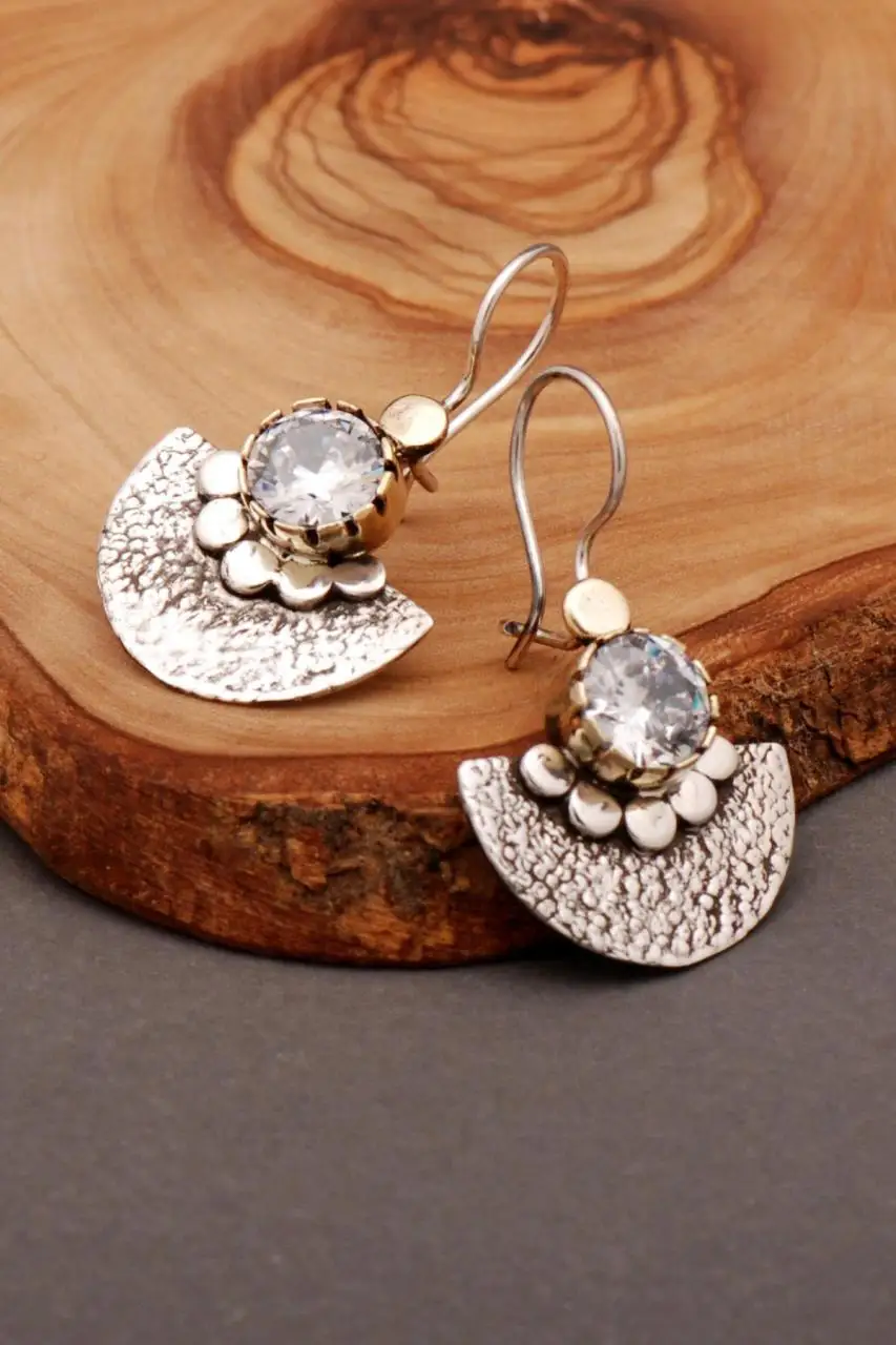 

Hammer Forged Handmade Silver Earrings 4899 High Quality Hand Made Original Filigree Silver Jewellery Gift for Women
