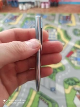 Mini Bolígrafo De Metal duradero, bolígrafo giratorio de bolsillo, portátil, pequeño, de aceite, herramienta de escritura exquisita, 1 Uds.