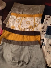Chico nivel estándar de los niños de algodón lindo estampado verde cómodo boxeador todas las estaciones bien 110-160cm 4 unids/pack 2 unids/pack