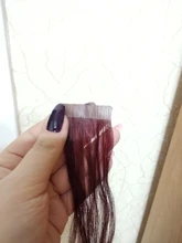 Extensiones de Cabello con cinta brillante, cabello humano Natural Remy de 100%, trama de piel invisible, sin costuras, Color rubio, pegamento para salón