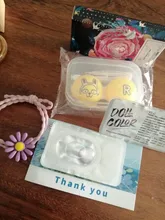 MOONZI marrón avellana anual lentes de contacto de color para los ojos pequeña belleza alumno 2 unids/par grado de miopía receta