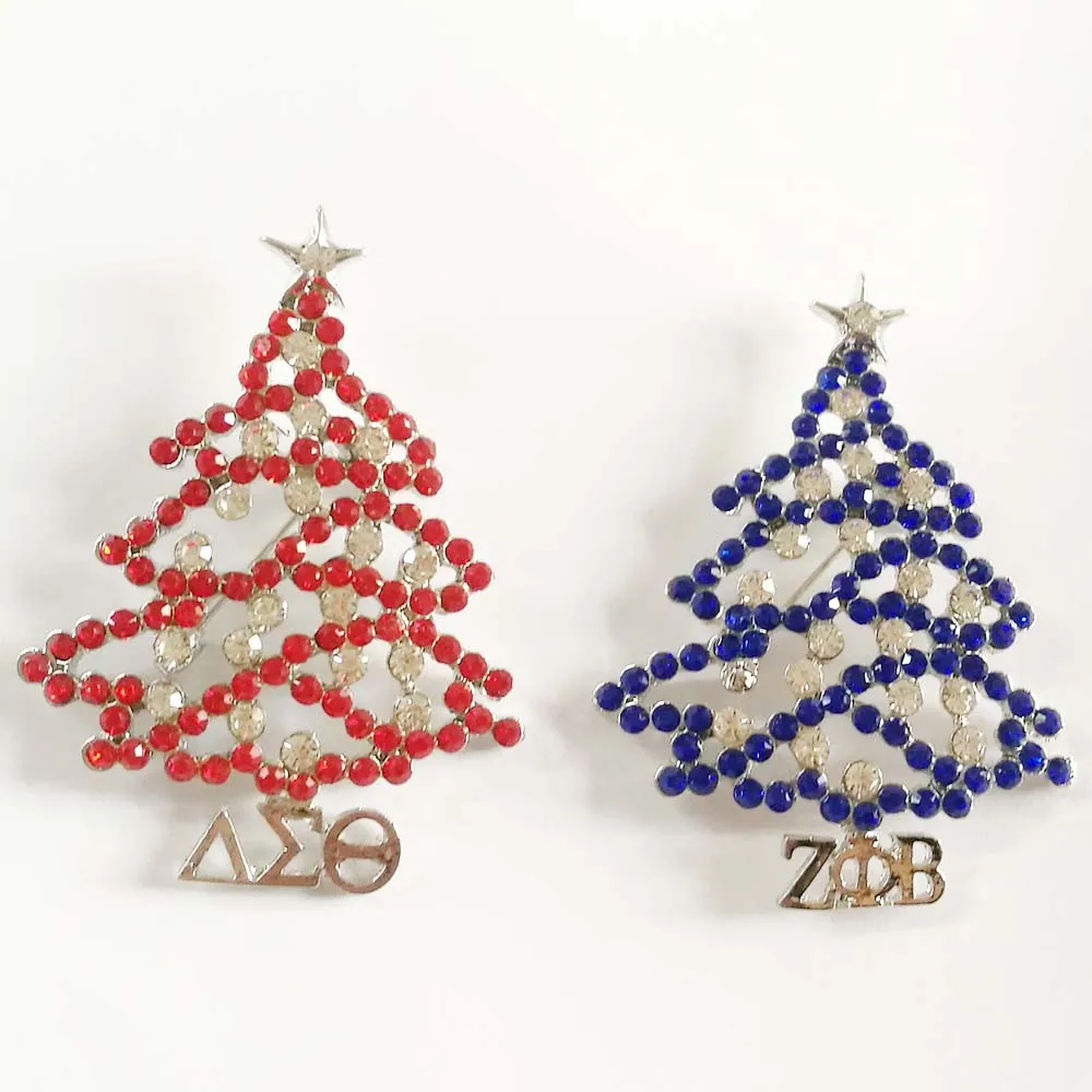 Греческое братство Delta Sigma Theta Zeta PHI Beta Рождественские елки брошь булавка ювелирные изделия