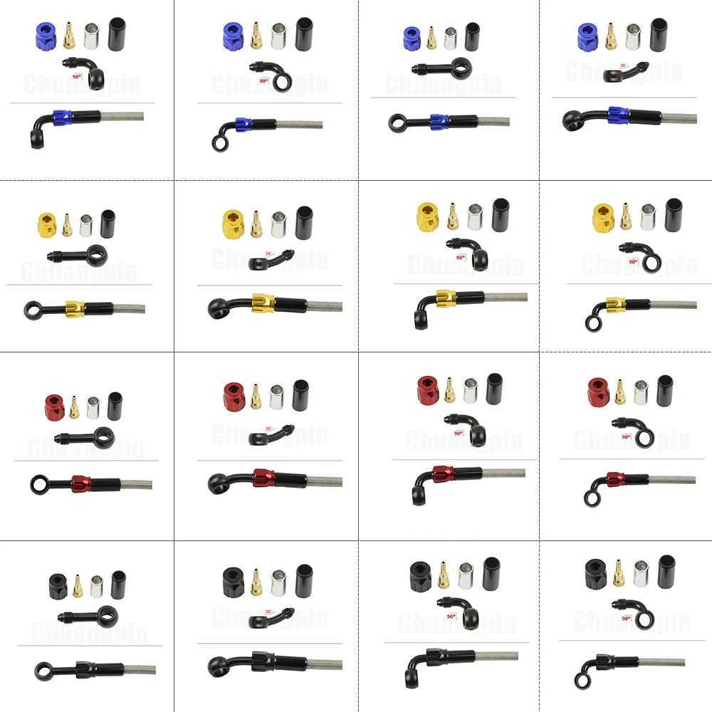 Motorcycle Brake Hose Brake Banjo Fitting Remove Aluminum for Motorcycle ATV Dirt Bike Buggy