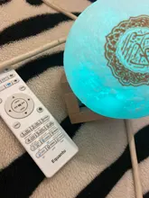 Lámpara de luna con Altavoz Bluetooth Quran, soporte para estante, aplicación de luz nocturna de Control con traducción del Corán