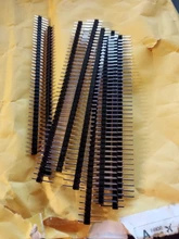 10 Uds 40 Pin 1x40 sola fila macho y hembra 2,54 conector de pines divisible de para Arduino negro