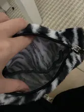 Bolso Vintage de invierno con patrón de cebra para mujer, bolsa inferior de hombro de felpa, bolso para el otoño, de piel suave y cálida