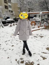 Bella philosion-abrigo de piel sintética abrigado para mujer, chaqueta informal lisa con cuello vuelto, para invierno, 2020