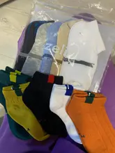 Calcetines de algodón para niños pequeños, medias finas de malla para bebés, accesorios de ropa, calcetines para bebés e infantes, escuela, 5 par/lote