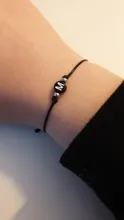 Pulsera con nombre ajustable para hombre y mujer, joyería de mano con letras, regalo para Amiga, Color negro y rojo, venta al por mayor