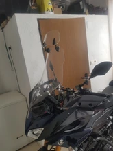 Clip ajustable para motocicleta Universal, alerón de extensión para parabrisas, Deflector de parabrisas para BMW, Honda, Suzuki, Yamaha, Kawasaki