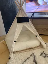 Tienda de campaña portátil para mascotas, casa de perro, cama para gato con cojín para perro cachorro